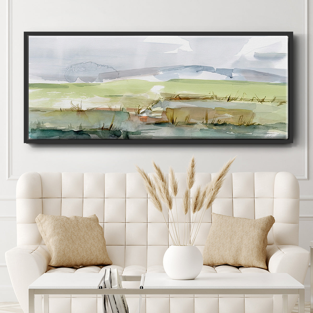 Pastel Inlet I - Floater Framed Canvas Print