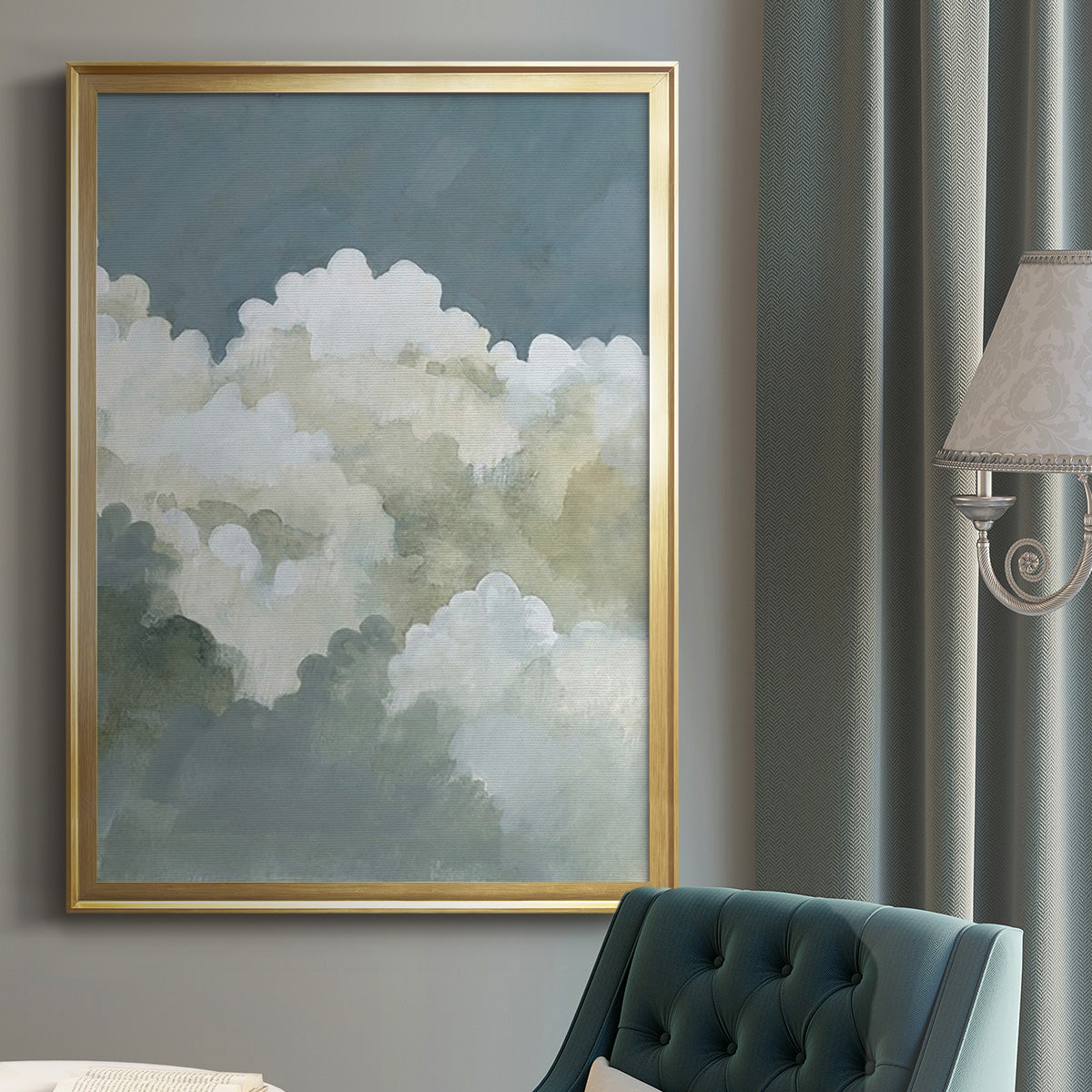 Big Clouds II -  Framed Canvas Print