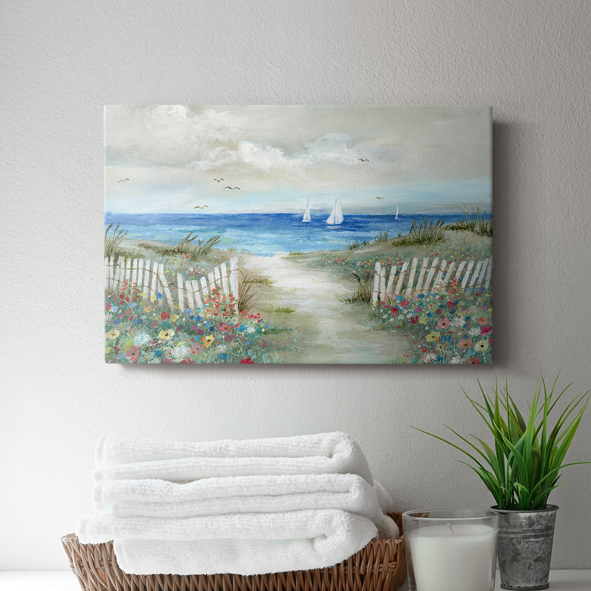 Coastal Garden - Canvas Art Print