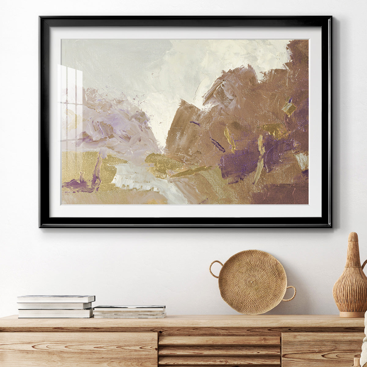 Fall Clearing Variation 2 - Modern Framed Art Print