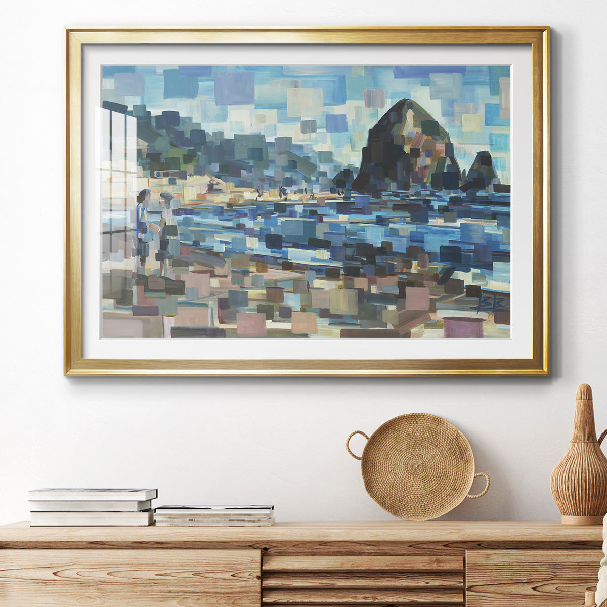 Evening in Cannon Beach - Modern Framed Art Print