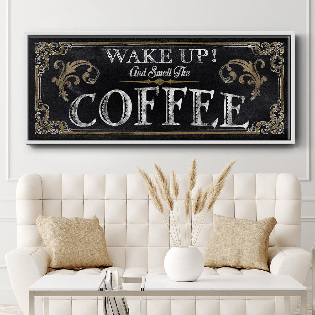 Wake Up! - Floater Framed Canvas Print