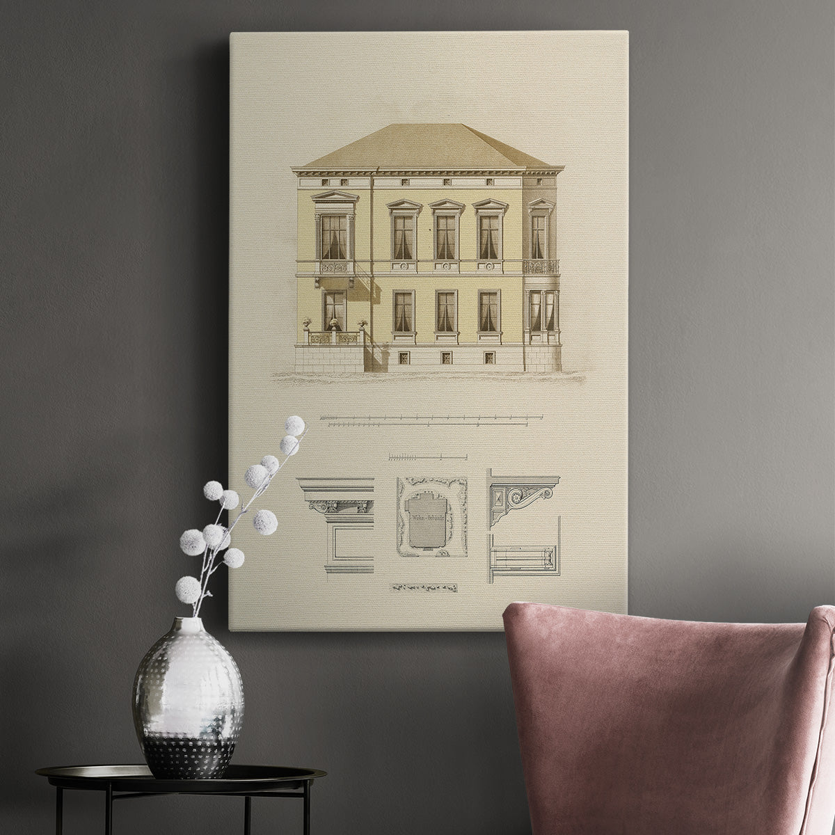 Estate and Plan VI - Canvas Art Print