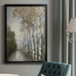 Woodland Walk Neutral - Modern Framed Canvas Print