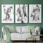 Graphite Abstract I - Floater Framed Canvas Set