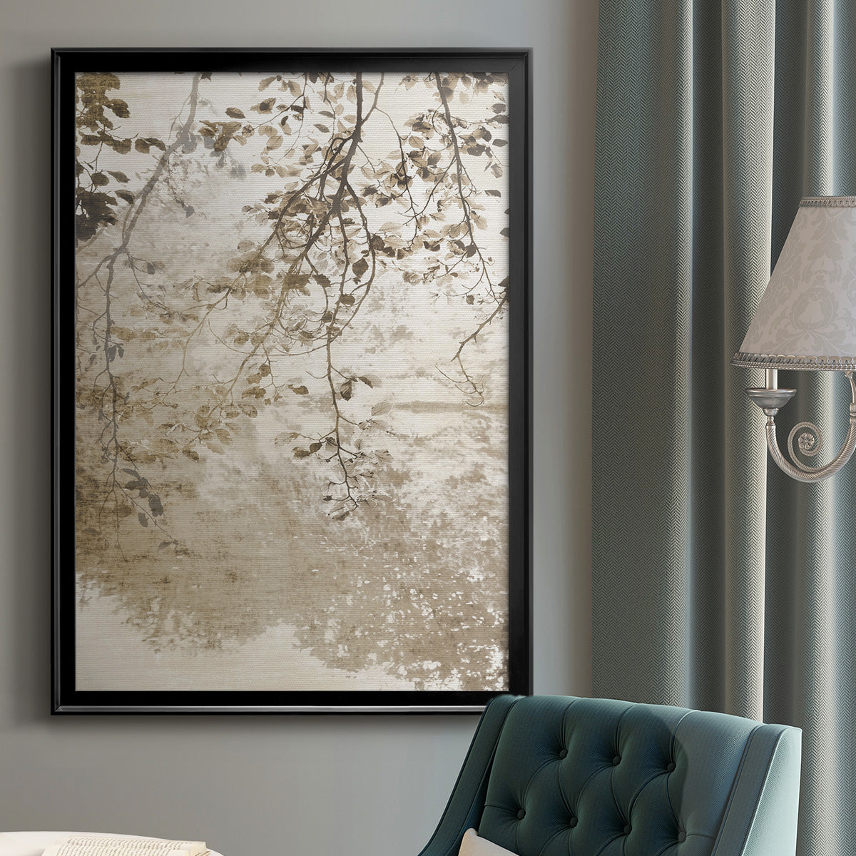 Fresco - Modern Framed Canvas Print