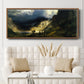 A Storm in the Rocky Mountains - Floater Framed Canvas Print