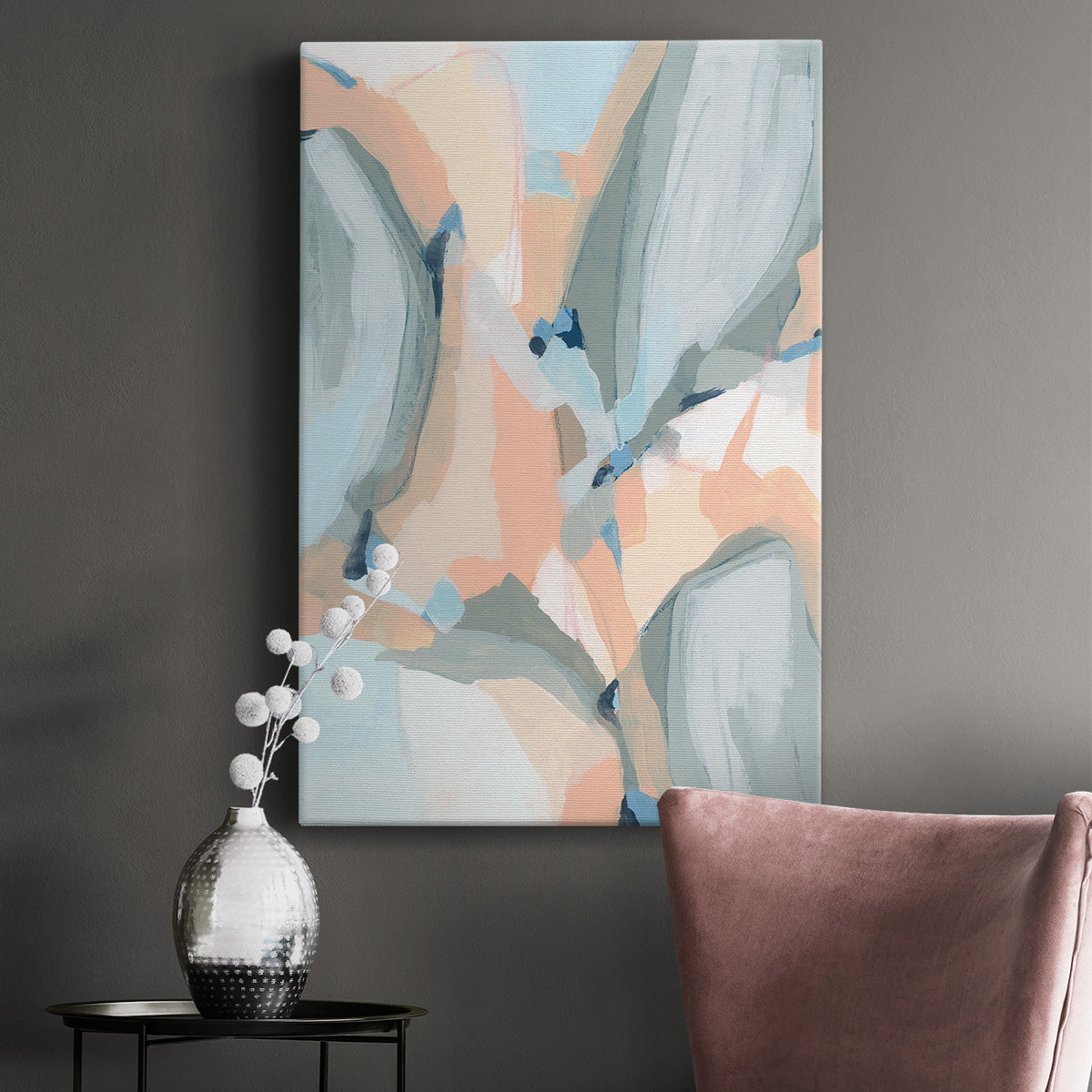 Pastel Cavern I Premium Gallery Wrapped Canvas - Ready to Hang