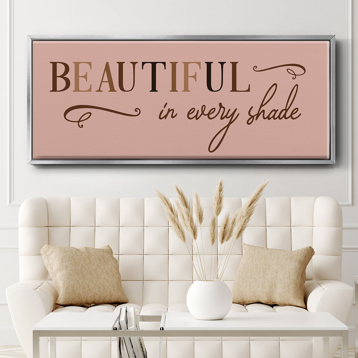 Every Shade - Floater Framed Canvas Print