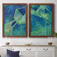 Geometric in Cool III - Premium Framed Canvas 2 Piece Set - Ready to Hang