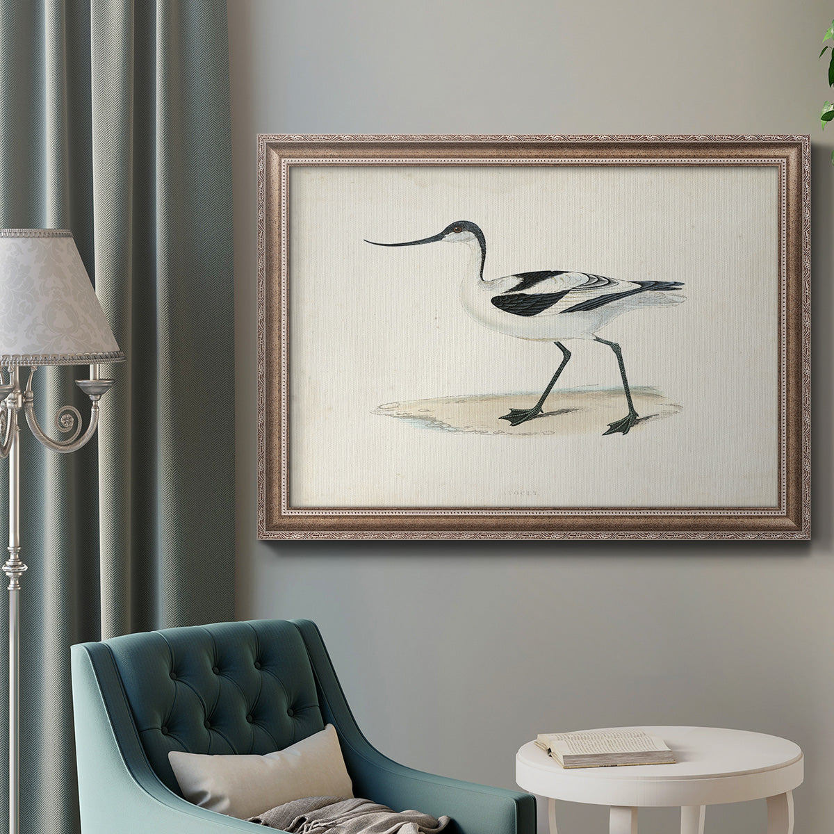 Morris Sandpipers IV Premium Framed Canvas- Ready to Hang