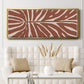 Terra Cotta Block Palms III - Floater Framed Canvas Print
