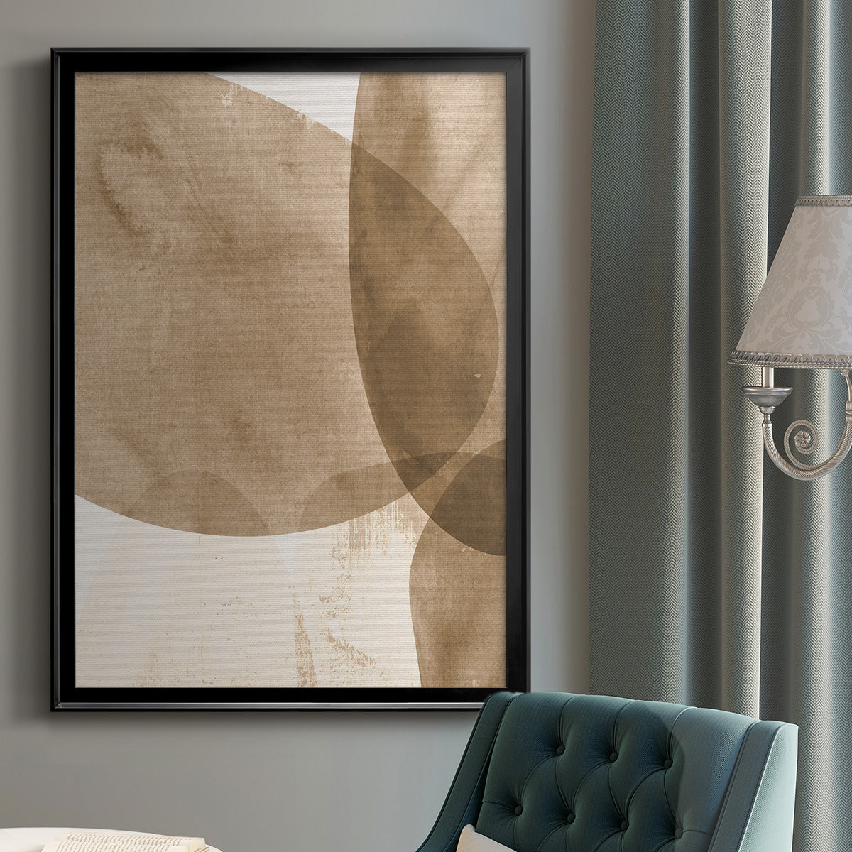 Neutral Object I - Modern Framed Canvas Print