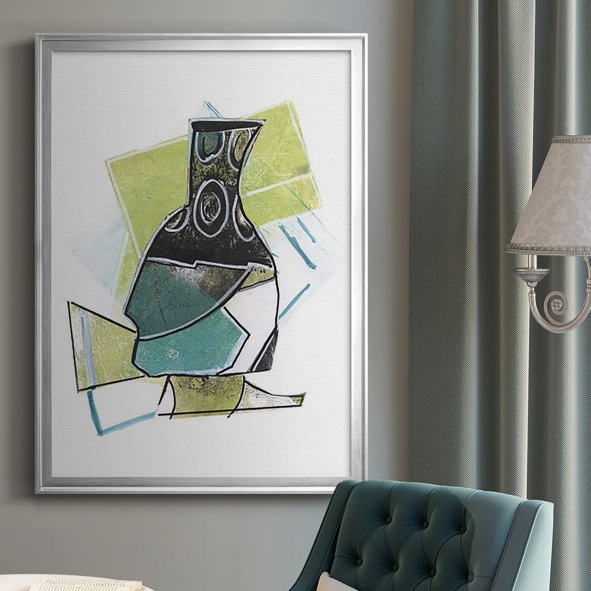 Jubilee Jugs II - Modern Framed Canvas Print