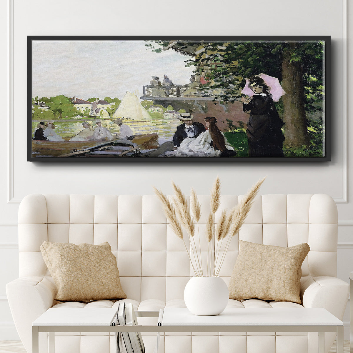 Garden House on the Zaan, Zaandam, 1871 - Floater Framed Canvas Print