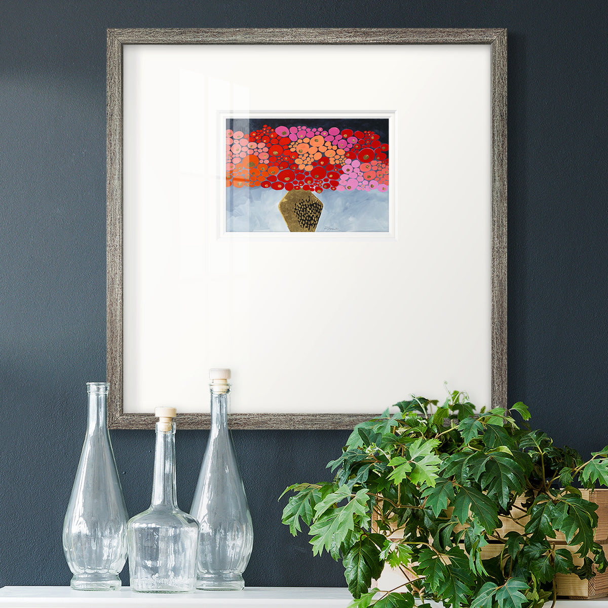 Red Poppies II Premium Framed Print Double Matboard