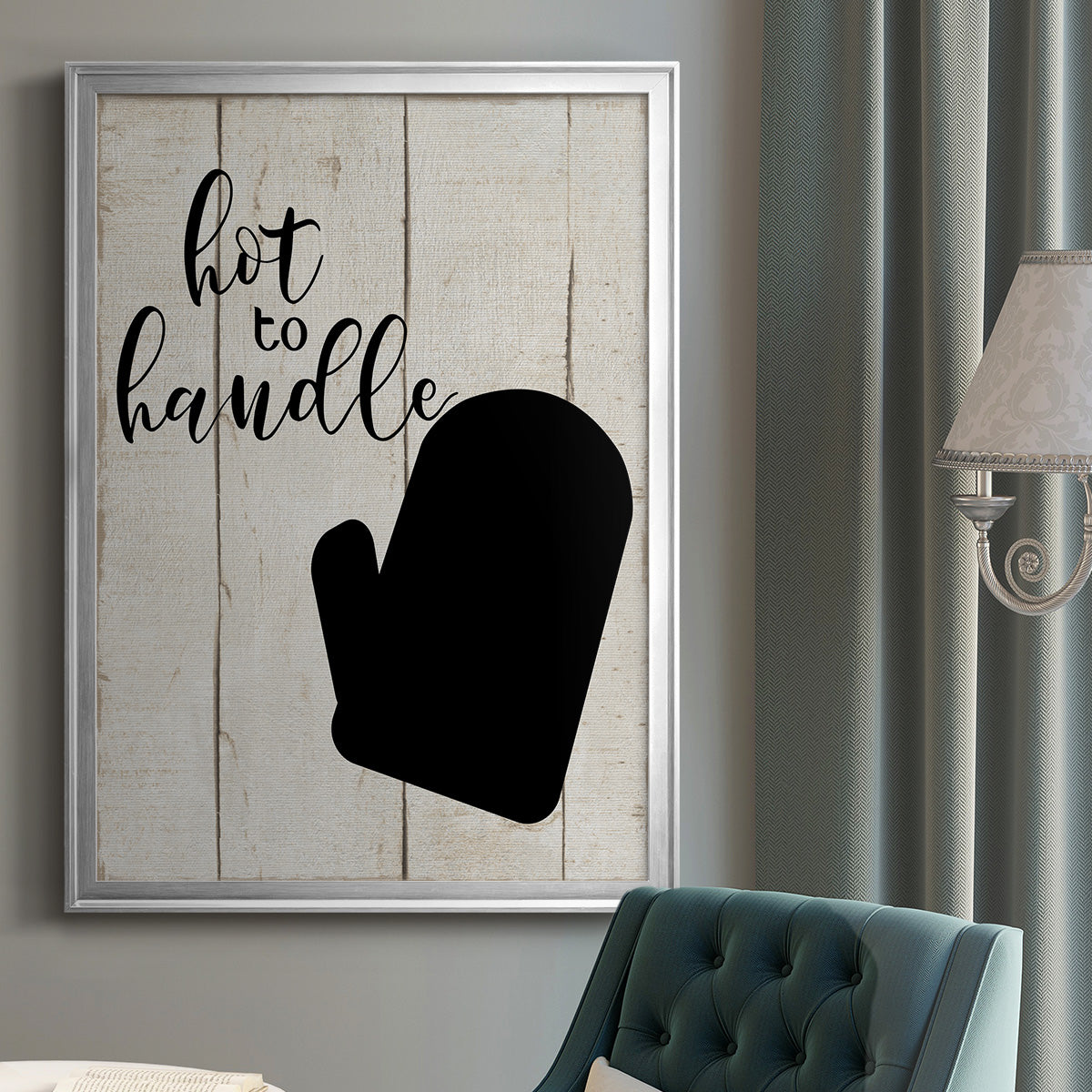 Hot To Handle - Modern Framed Canvas Print