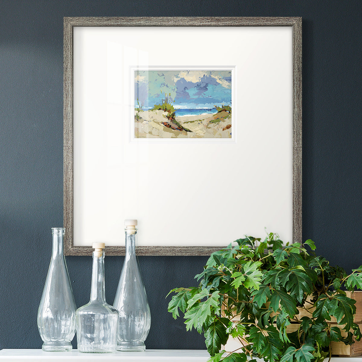 Dunes II- Premium Framed Print Double Matboard