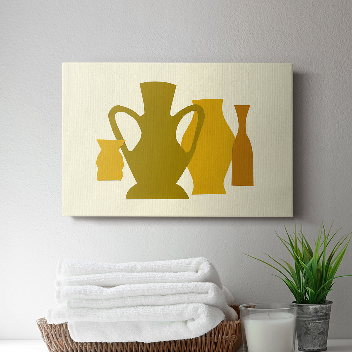 Posing Pottery I - Canvas Art Print