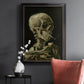 Head of a Skeleton with a Burning Cigarette - Ornate Framed Canvas Print