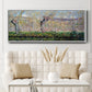 The Banks of the River Epte in Springtime, 1885 - Floater Framed Canvas Print