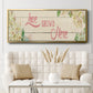 Love Grows Here - Floater Framed Canvas Print
