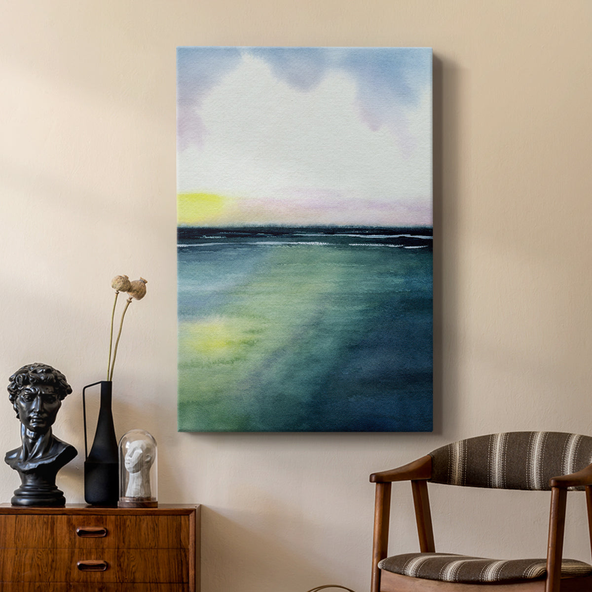 Sherbet Sunset Diptych II - Canvas Art Print