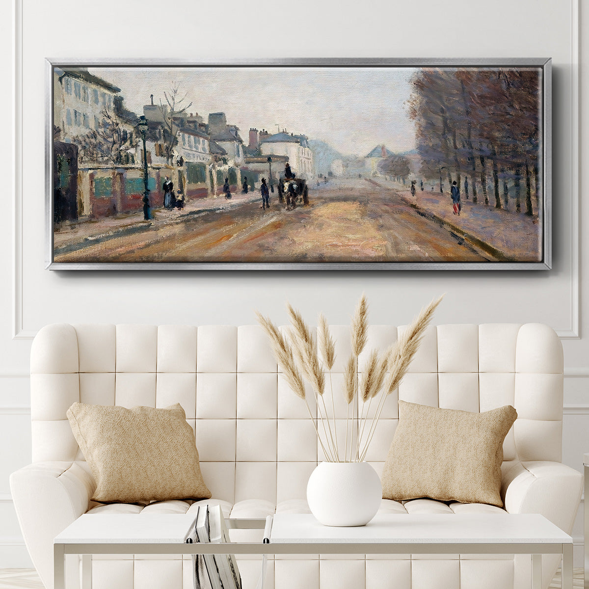 The Boulevard of Heloise in Argenteuil, 1872 - Floater Framed Canvas Print