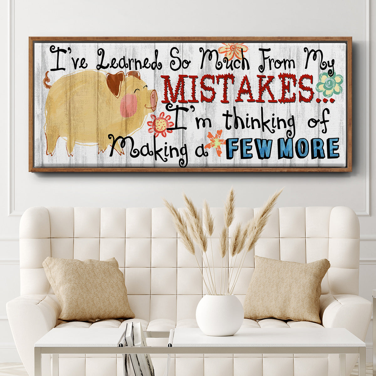 I've Learned - Floater Framed Canvas Print