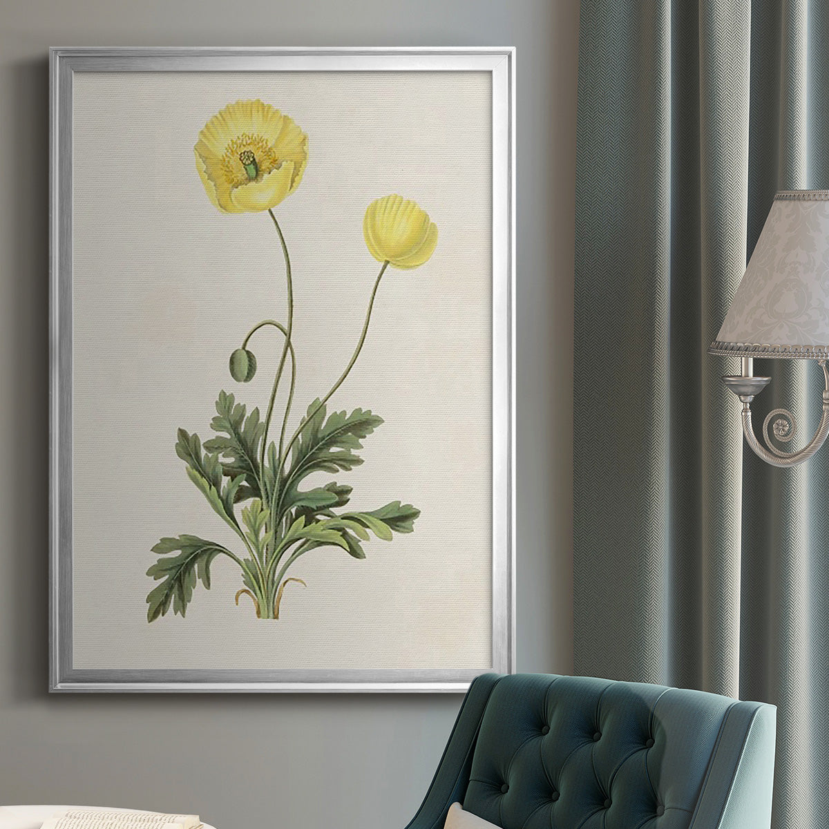 Flowers of the Seasons XII - Modern Framed Canvas Print