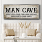 Man Cave Good Times - Floater Framed Canvas Print