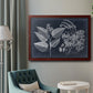 Foliage on Navy III Premium Framed Canvas- Ready to Hang