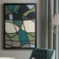 Multicolor Stained Glass I - Modern Framed Canvas Print