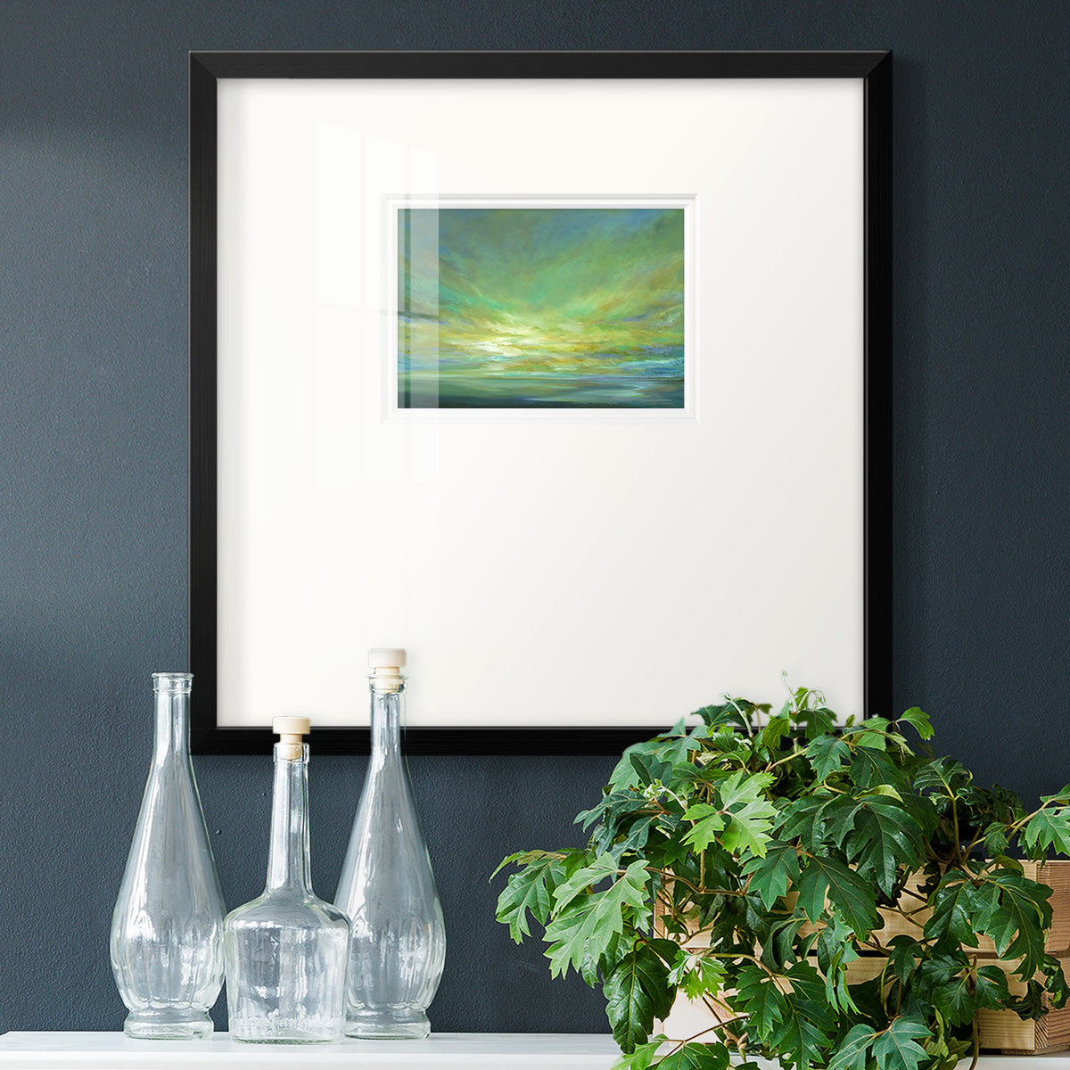 Coastal Views II Premium Framed Print Double Matboard