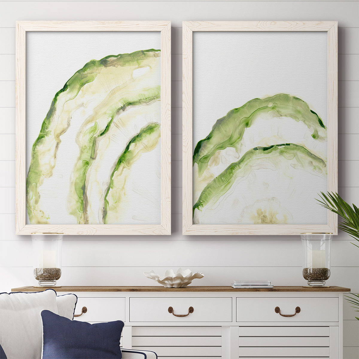 Lichen Halo I - Premium Framed Canvas 2 Piece Set - Ready to Hang