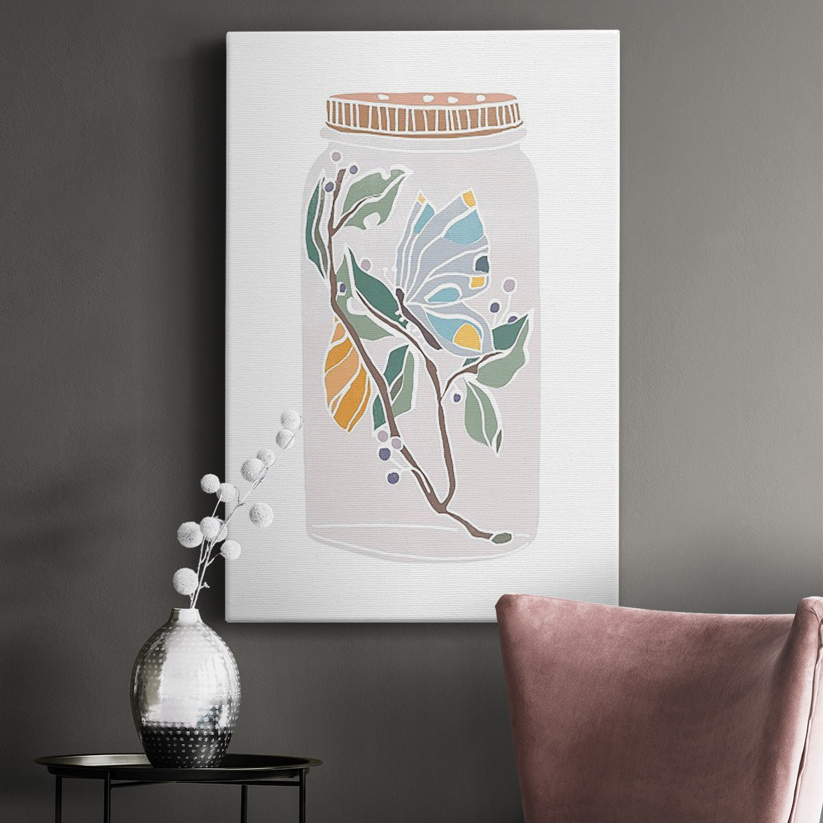 Nature Jar III Premium Gallery Wrapped Canvas - Ready to Hang