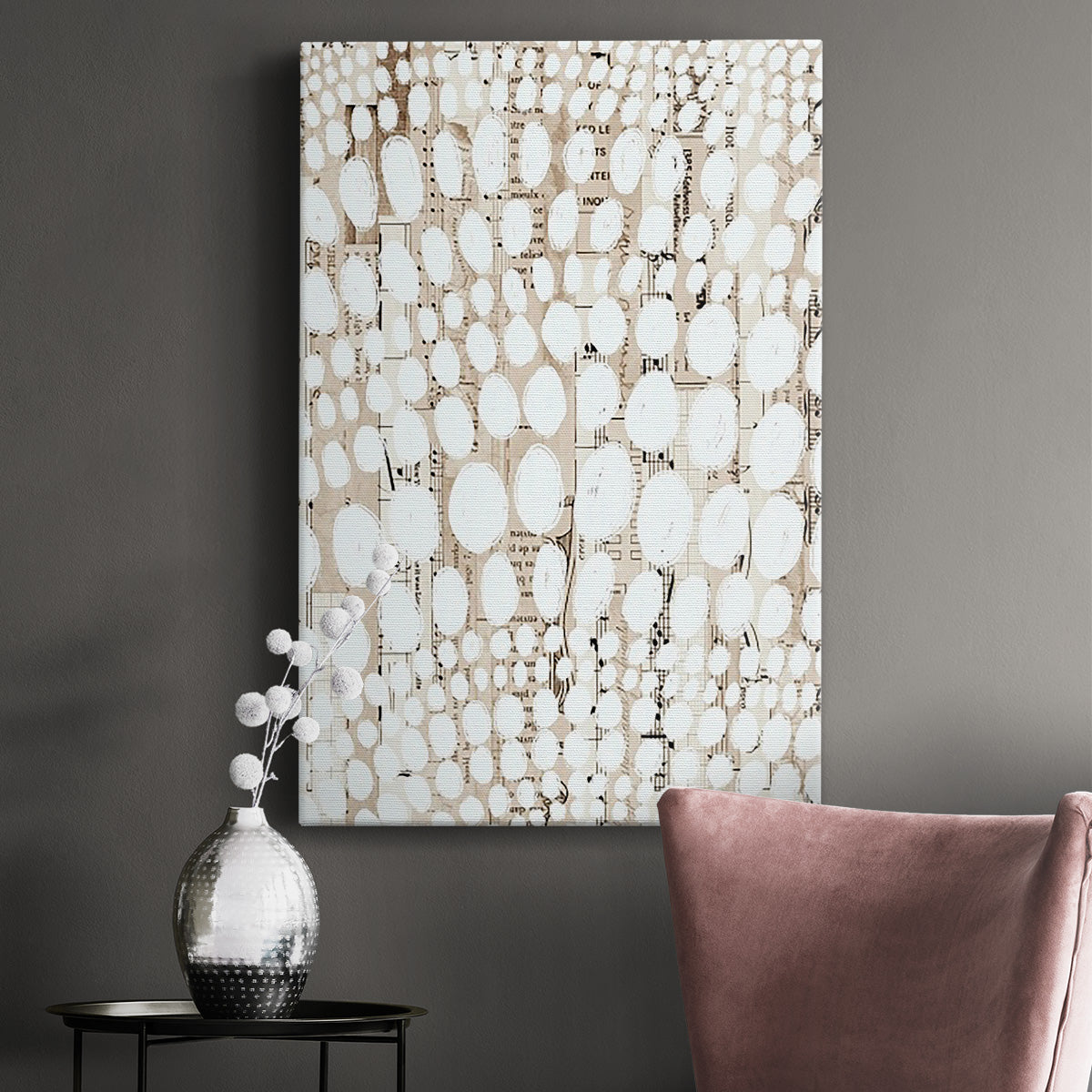 Vintage Pattern IV Premium Gallery Wrapped Canvas - Ready to Hang