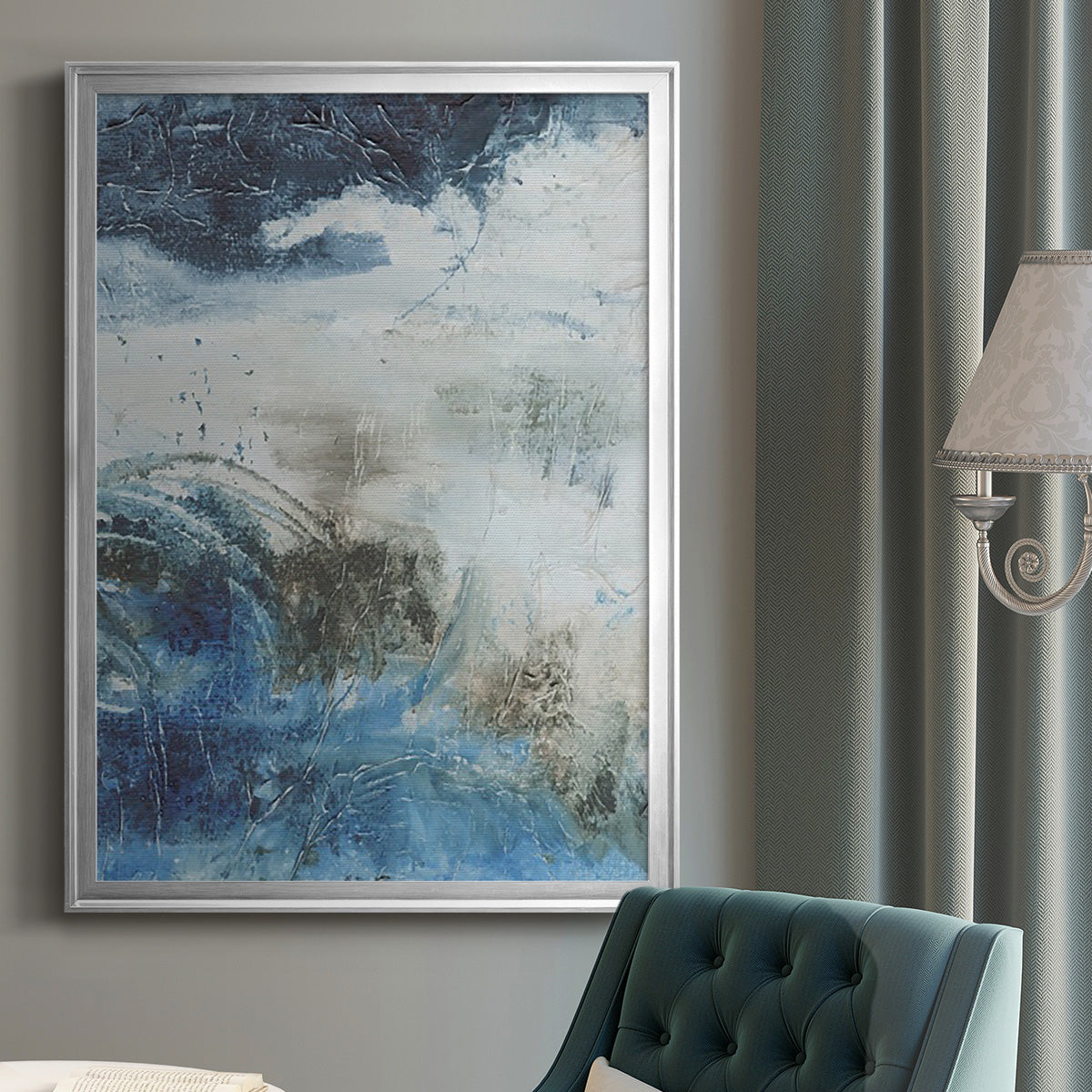 Coastal Seas I - Modern Framed Canvas Print