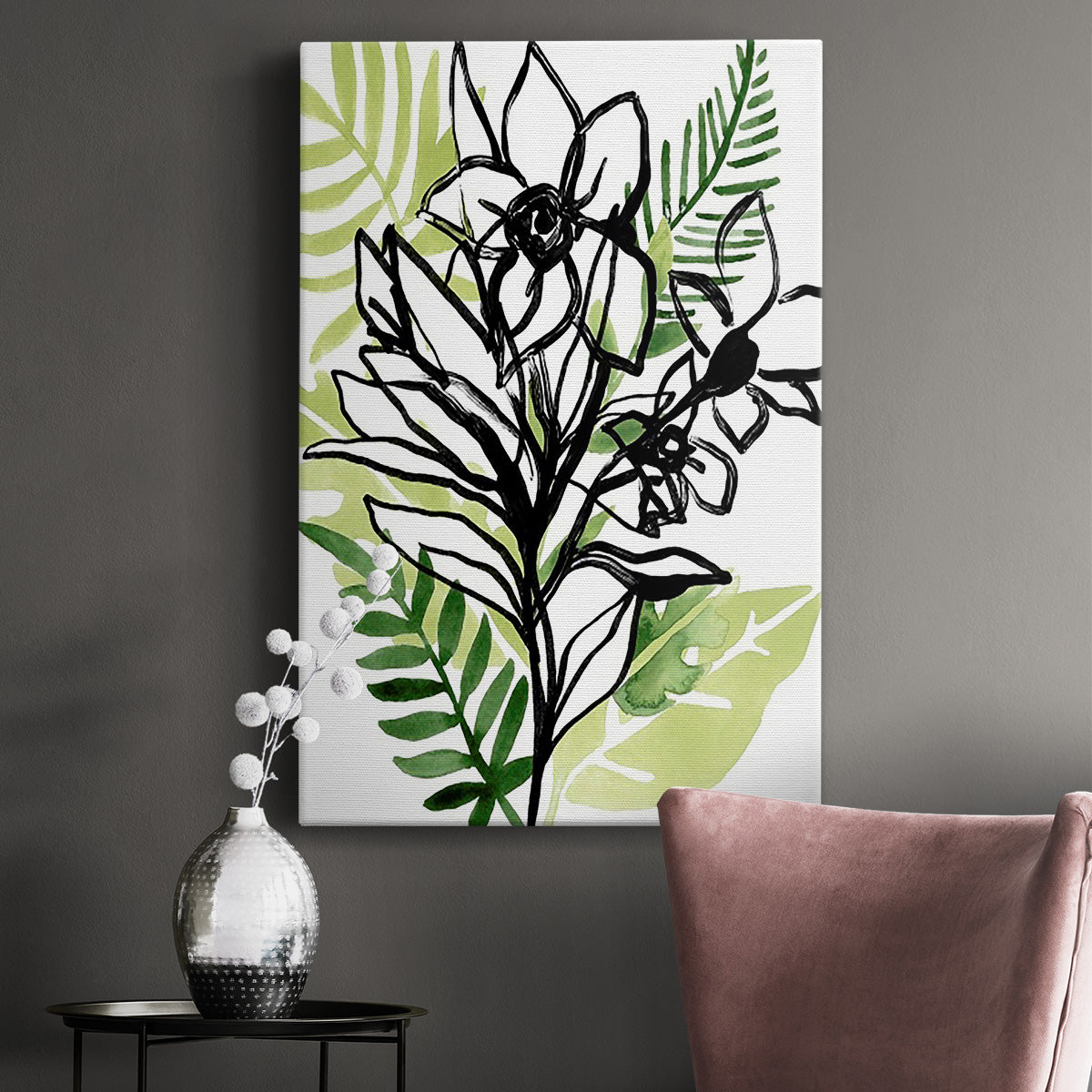 Tropical Sketchbook II - Canvas Art Print