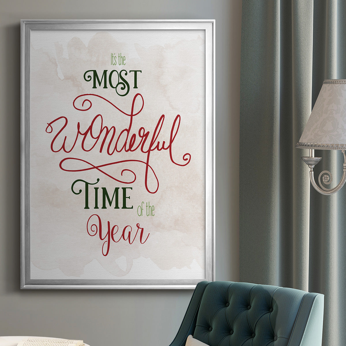 Wonderful Time of the Year - Modern Framed Canvas Print