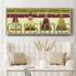 Happy Merry Joyous - Floater Framed Canvas Print