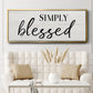 Simply - Floater Framed Canvas Print