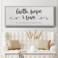 Greatest is Love - Floater Framed Canvas Print