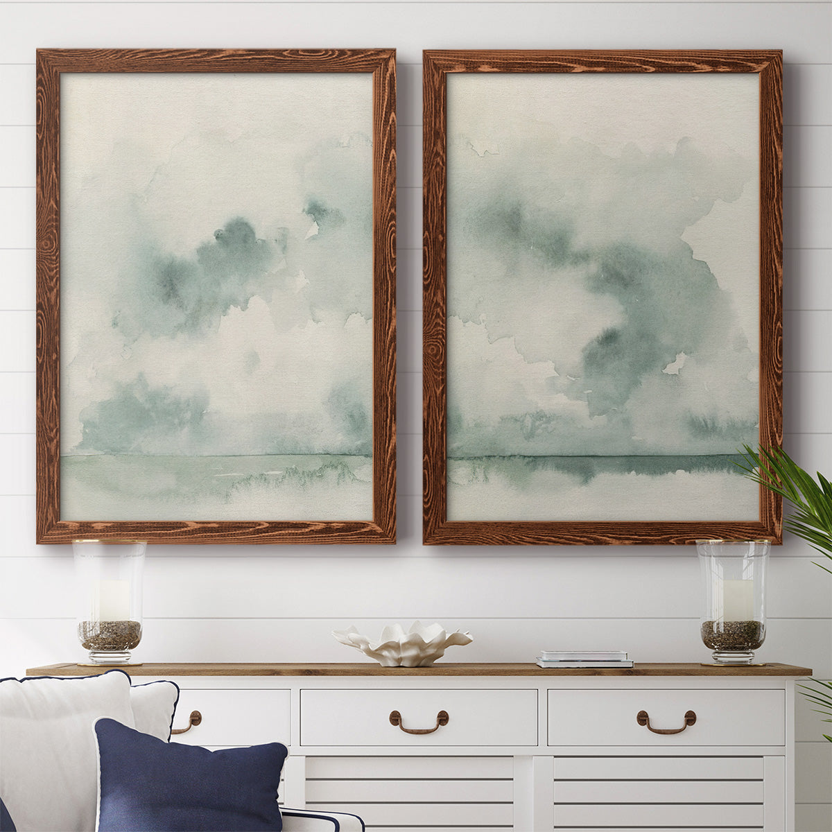 Ocean Impression I - Premium Framed Canvas 2 Piece Set - Ready to Hang