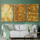 Turmeric Sunrise I - Framed Premium Gallery Wrapped Canvas L Frame 3 Piece Set - Ready to Hang