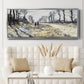 The Road, Effect of Snow at Sunset, 1869 - Floater Framed Canvas Print