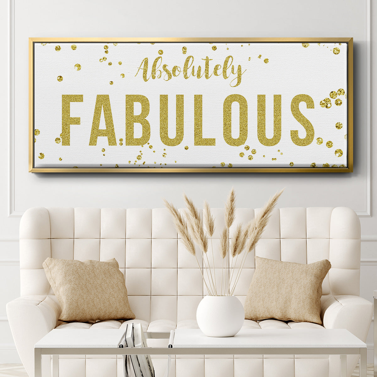 Fabulous - Floater Framed Canvas Print