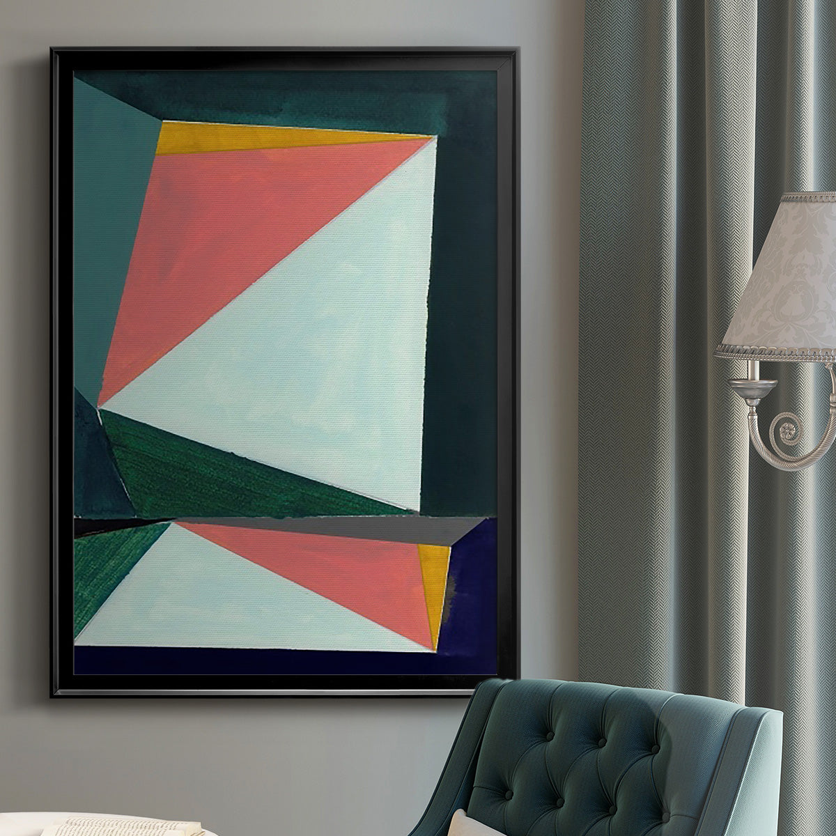 Chop I - Modern Framed Canvas Print