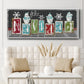 Navidad Blocks - Floater Framed Canvas Print
