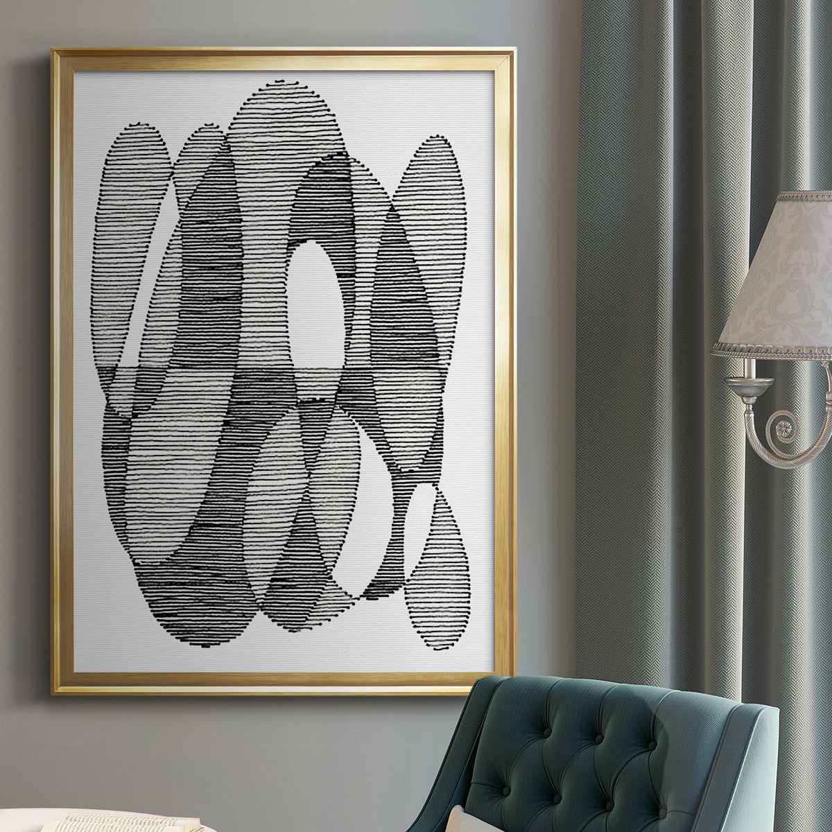 Opposite Day I - Modern Framed Canvas Print